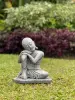 Artikelbild 9 des Artikels “Amar - Buddha entspannt - rechtes Knie hoch, 25 cm H | Steinguss “